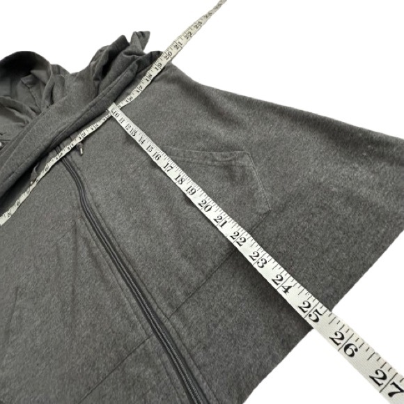 Athletic Works Girl's L (12-14) Gray Zip-Up Sporty Athletic Long Sleeves Hoodie - Picture 12 of 16